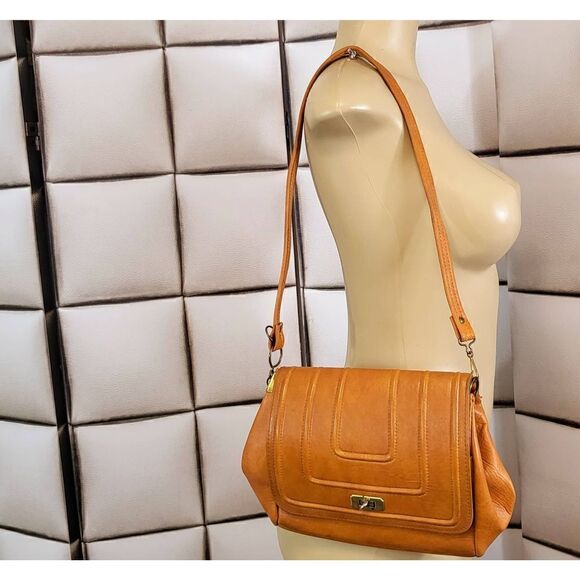 Vintage faux leather handbag - Picture 4 of 6